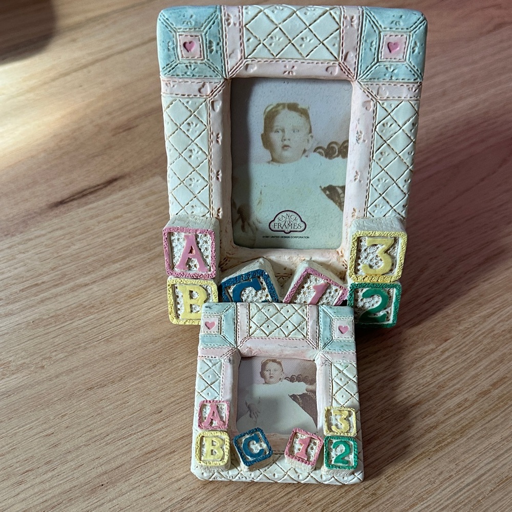 Pastel ABC Block Picture Frames